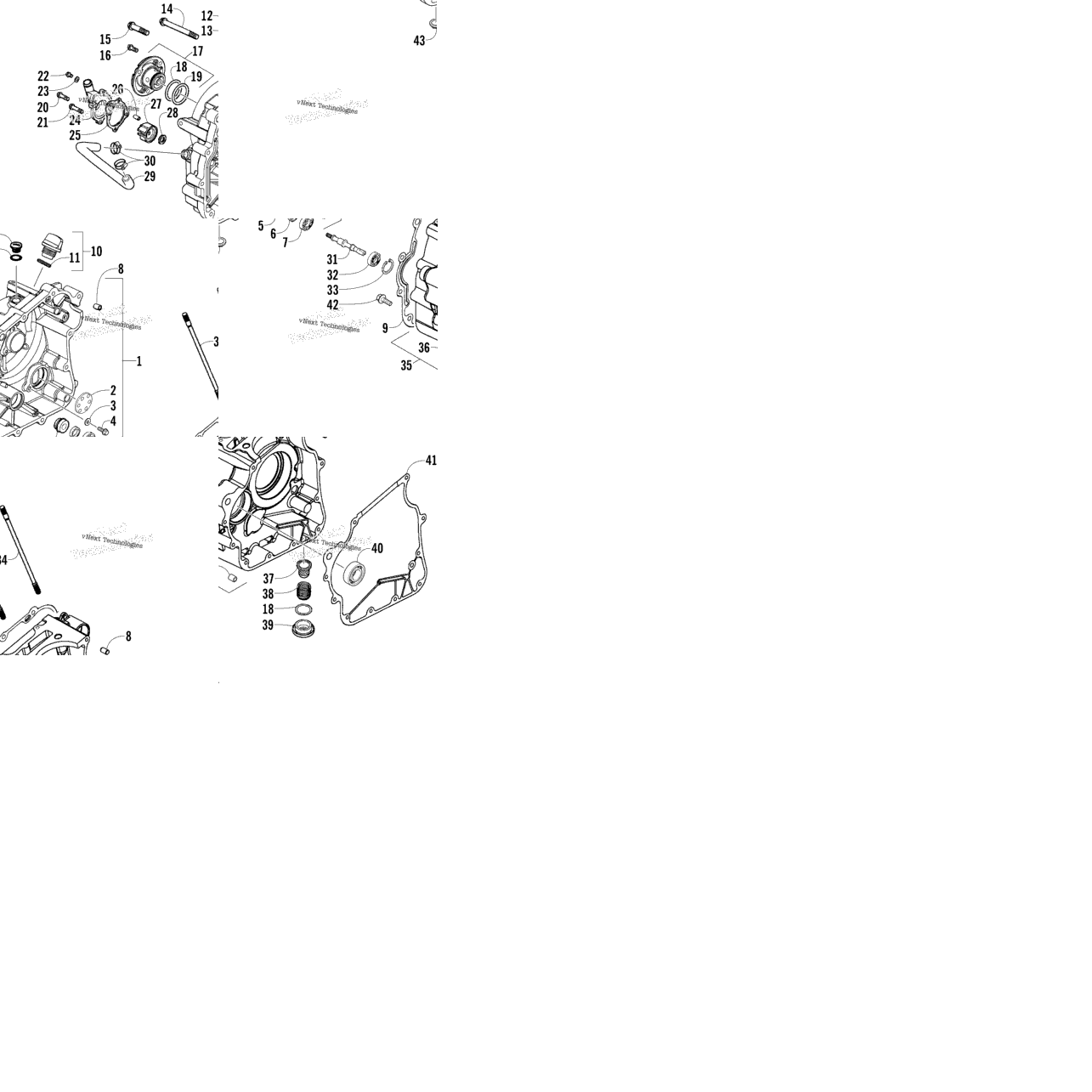 Right Crankcase And Cover Assembly