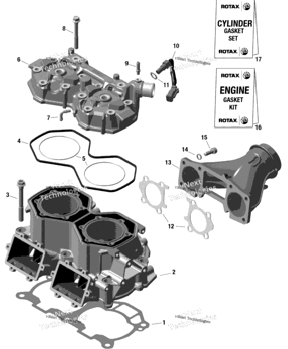 Rotax - Cylinder And Cylinder Head