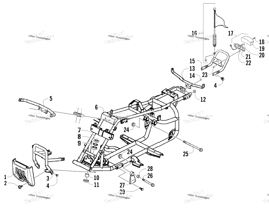 Frame And Related Parts Assembly