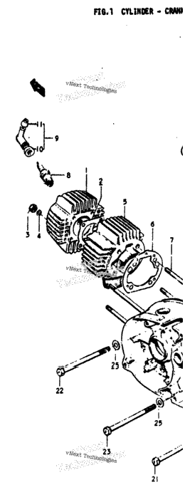Cylinder - Crankcase