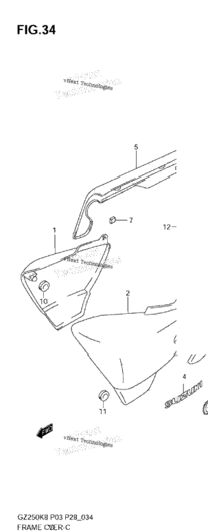Frame Cover (Model K8/K9)
