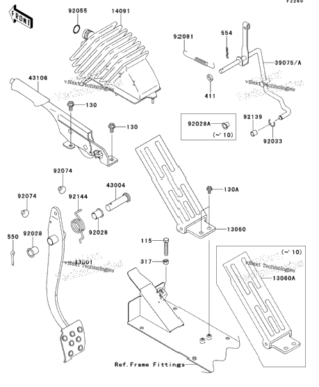 Brake Pedal/Throttle Lever