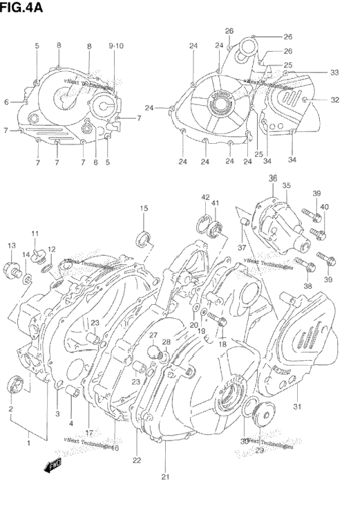 Crankcase Cover (Model R/S)