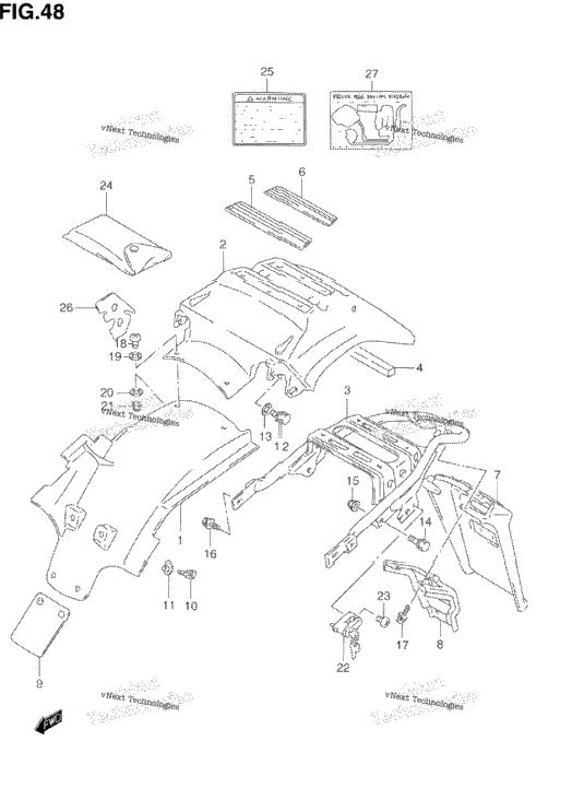 Rear Fender (Model N/P)