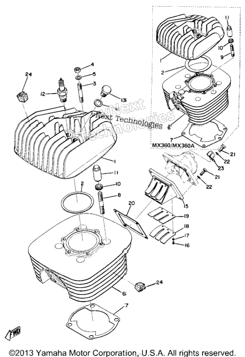 Cylinder - Reed Valve