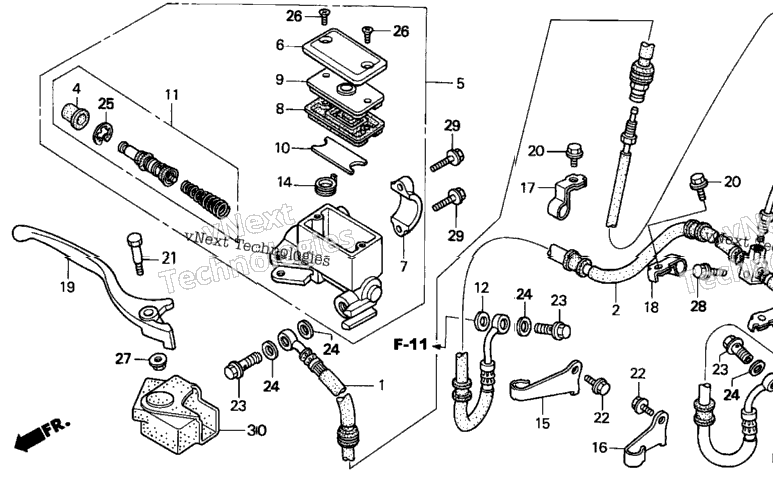 Front Brake Master Cylinder