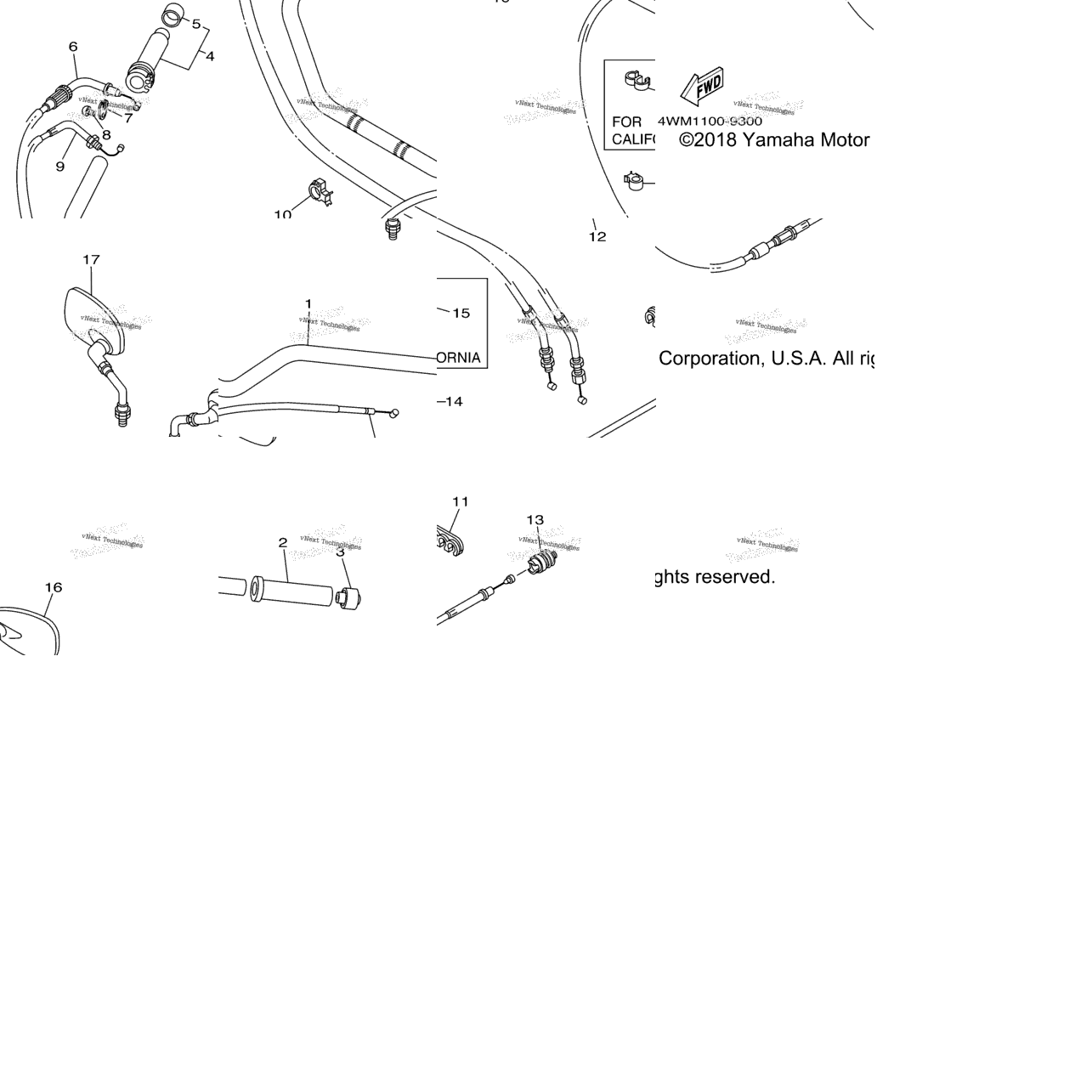 Steering Handle Cable