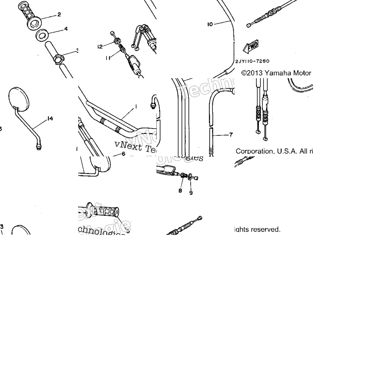 Steering Handle Cable