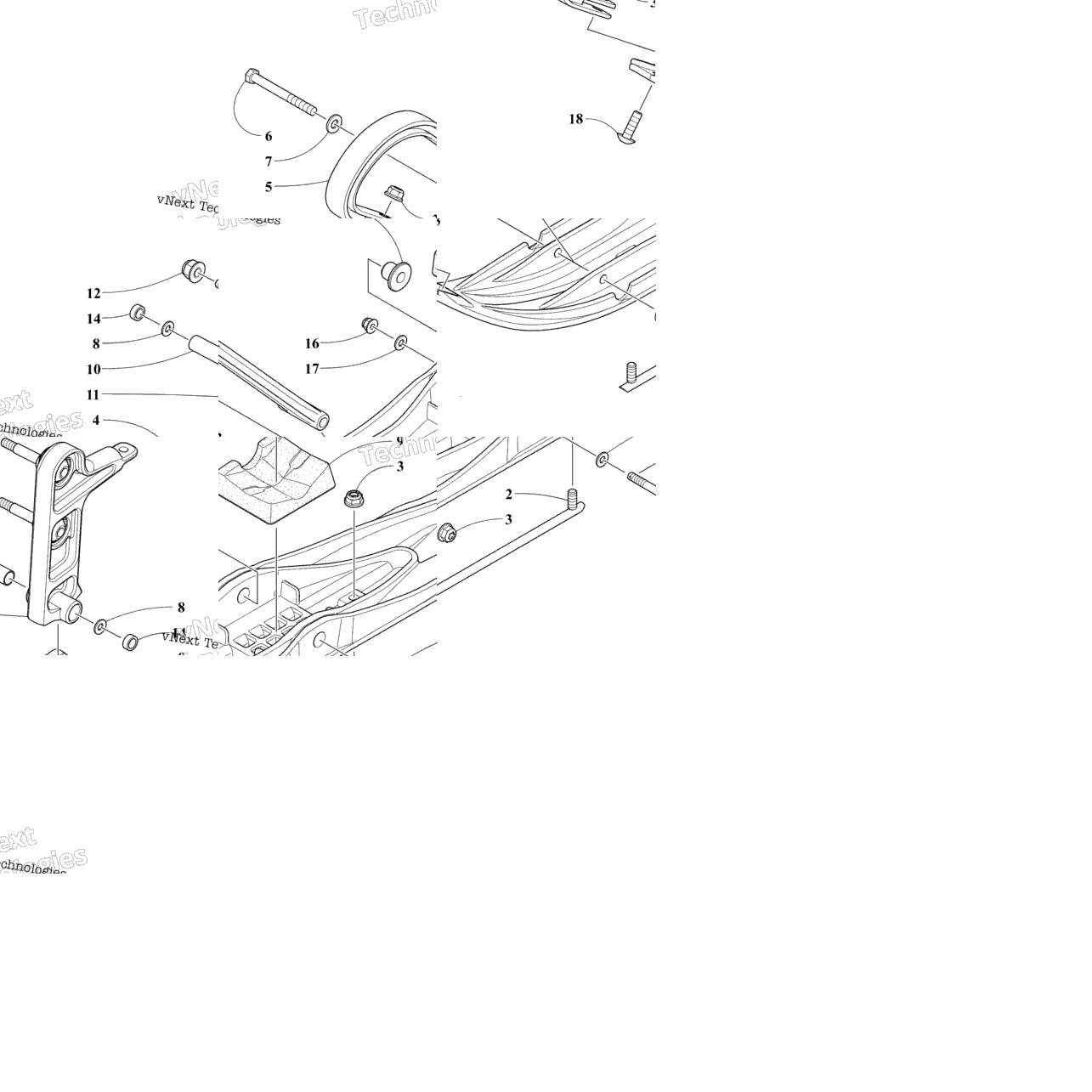 Ski And Spindle Assembly
