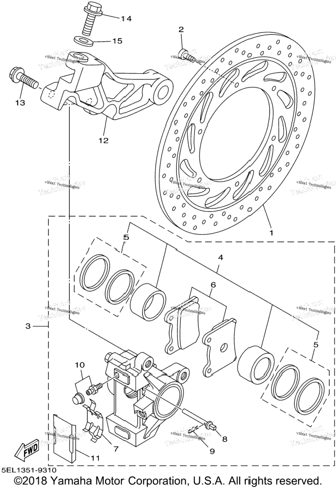 Rear Brake Caliper