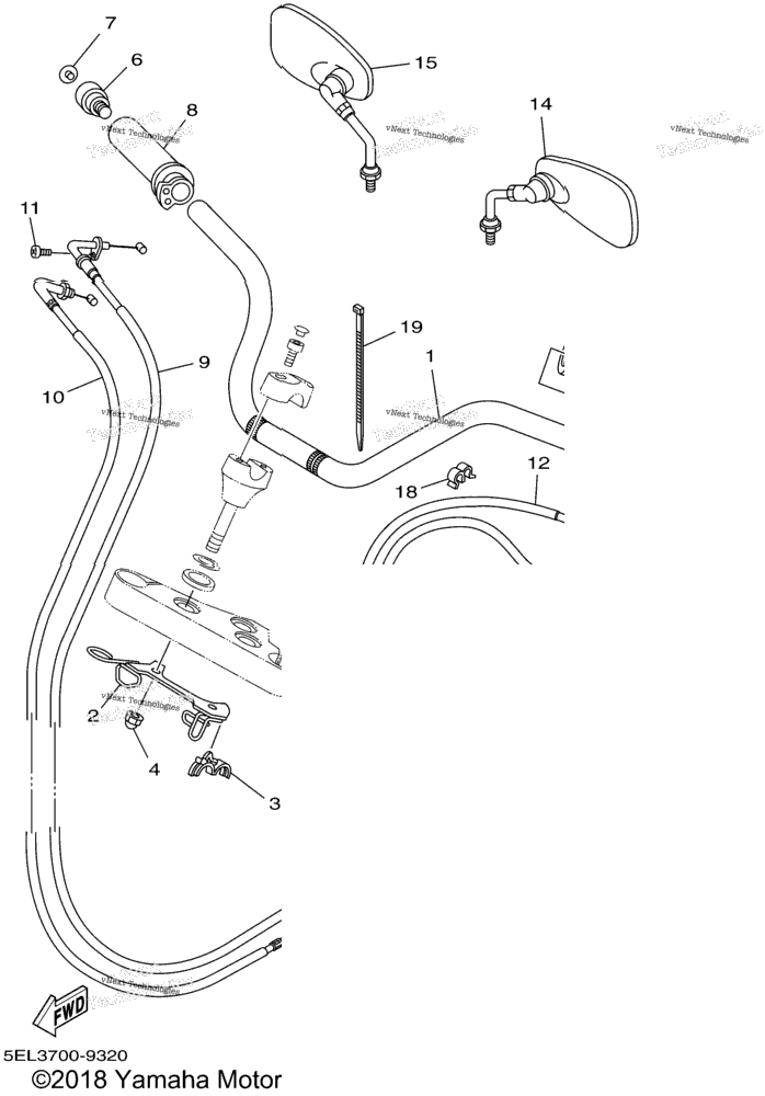 Steering Handle Cable
