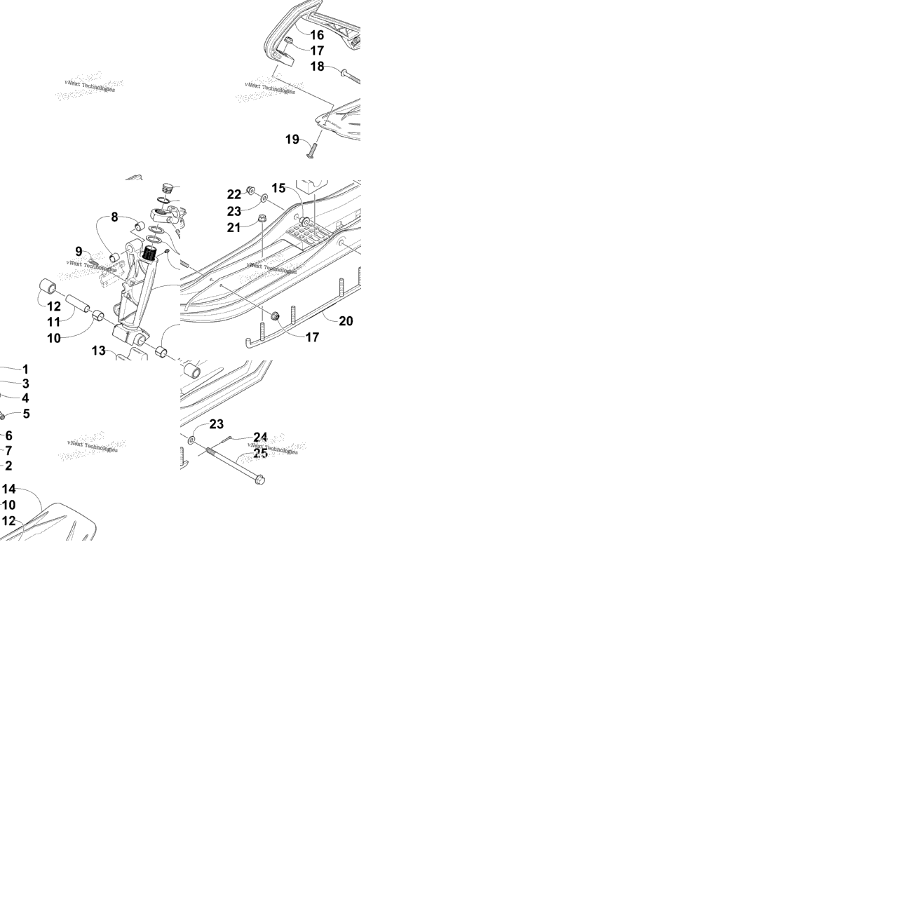 Ski And Spindle Assembly