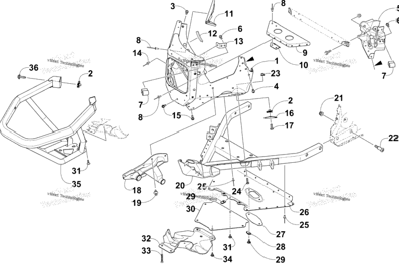 Front Bumper And Frame Assembly