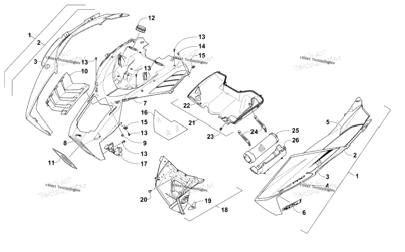 Hood And Air Intake Assembly