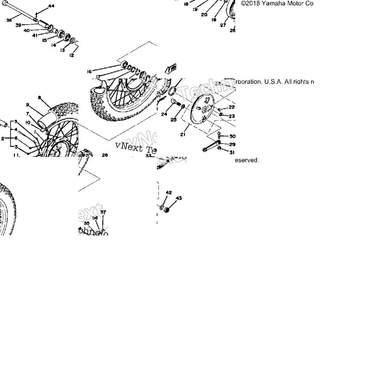 Front Wheel 250B - C - 400B - C