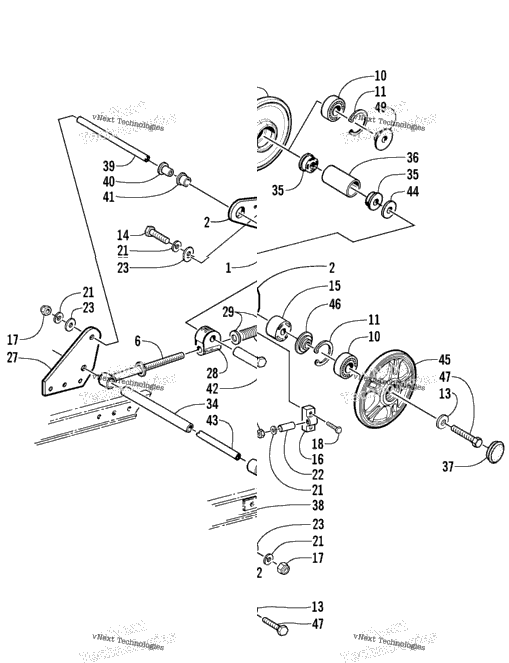 Articulating Skid Frame Assembly