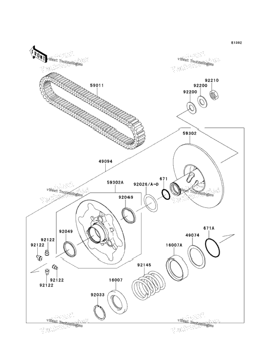 Driven Converter/Drive Belt