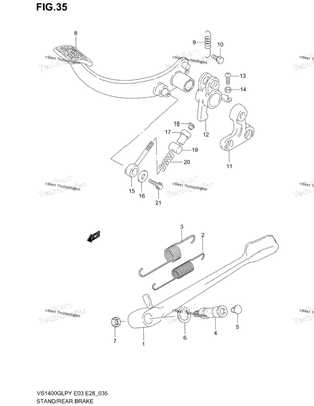Stand - Rear Brake