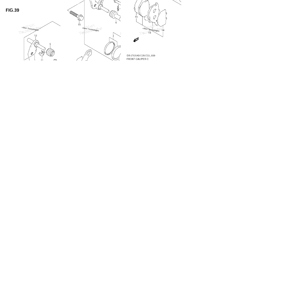 Front Caliper (Dr-Z125l)