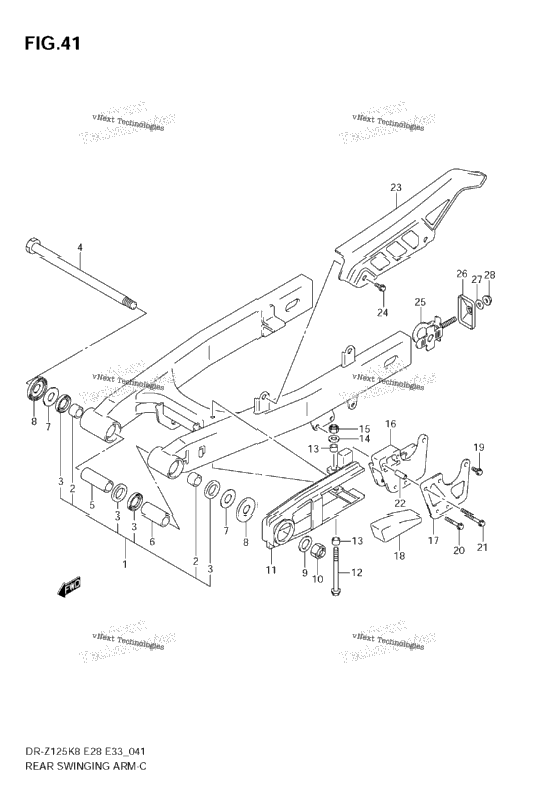 Rear Swinging Arm