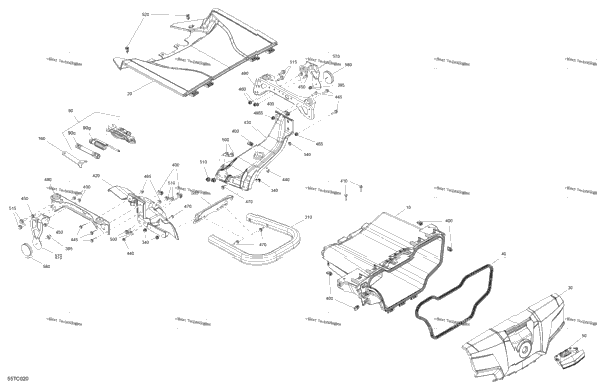 Body - Front Storage Tray