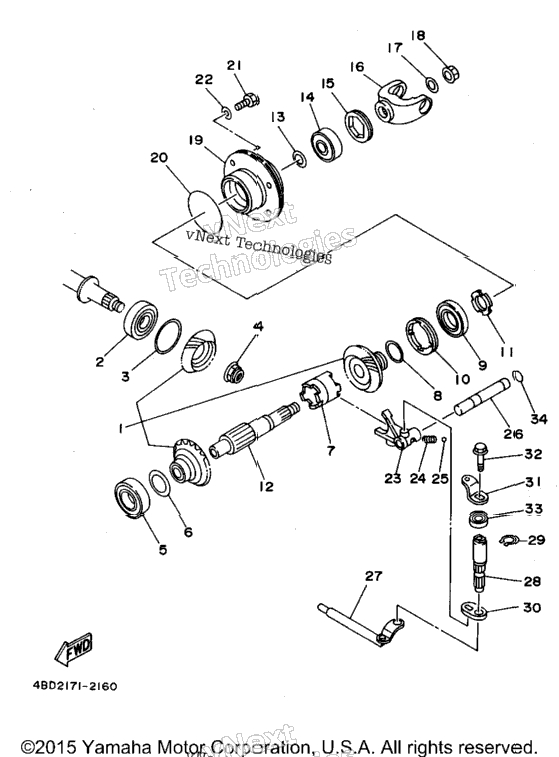 Middle Drive Gear