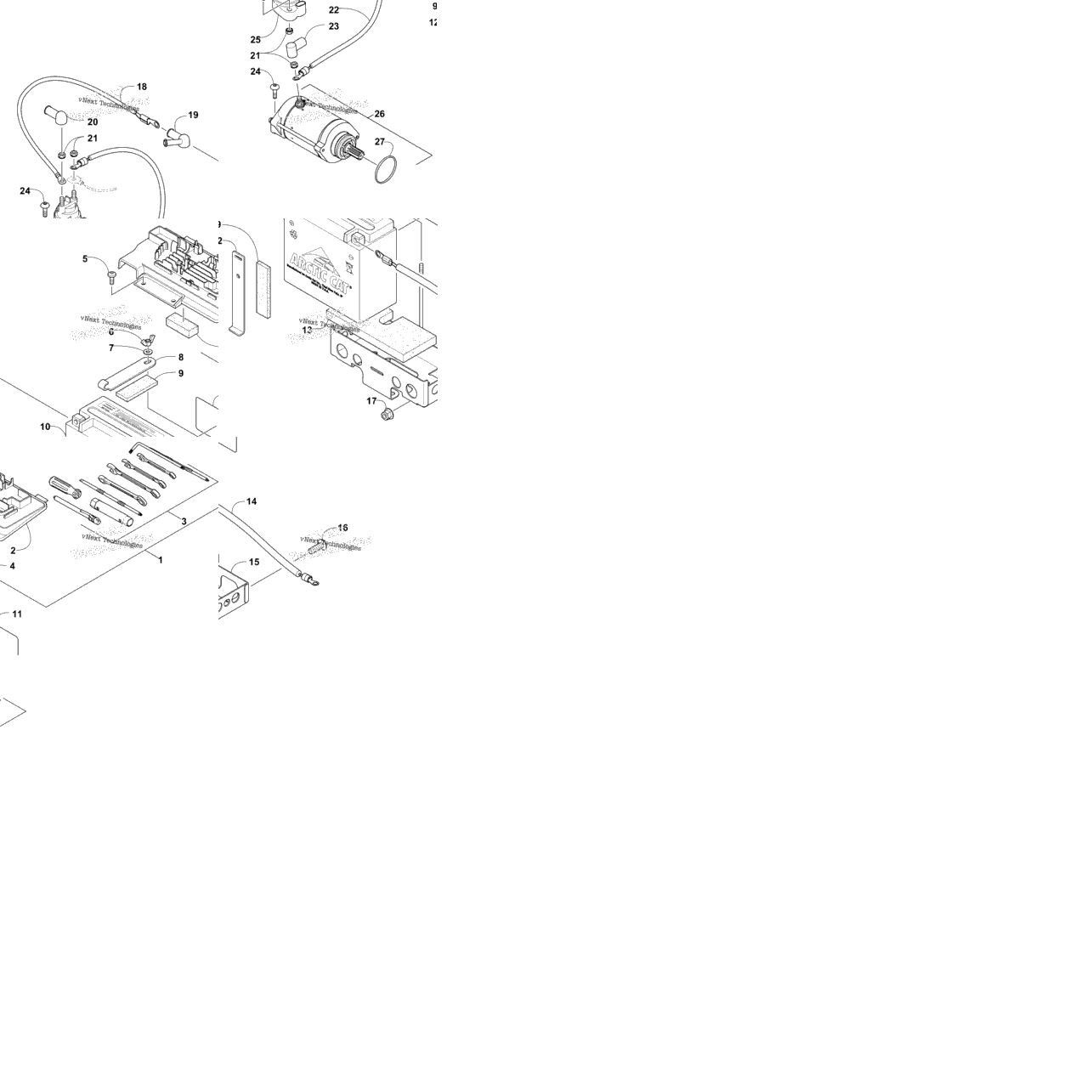Battery And Starter Assembly
