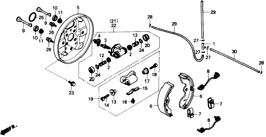 FRONT BRAKE PANEL