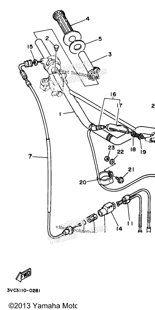 Steering Handle Cable