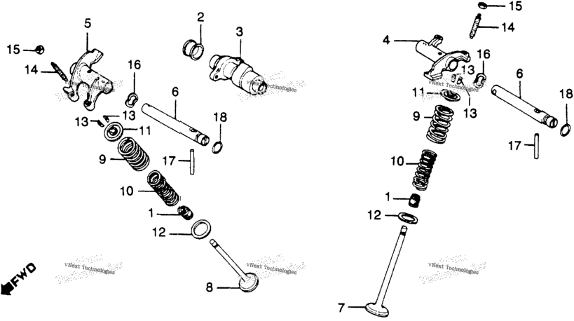 Camshaft + Valve