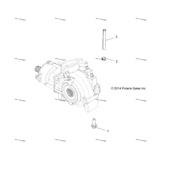 Drive Train, Gearcase Mounting, Front