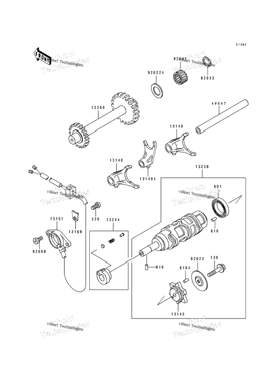 Gear Change Drum/Shift Fork(S)
