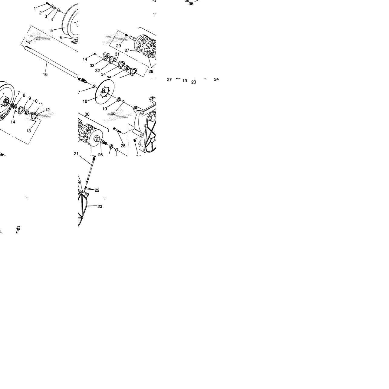 Drive Train Assembly Storm 0965782, Storm Sks 0965582, Euro Storm ,