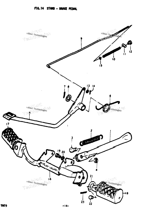 Stand - Brake Pedal