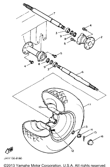 Rear Axle Wheel