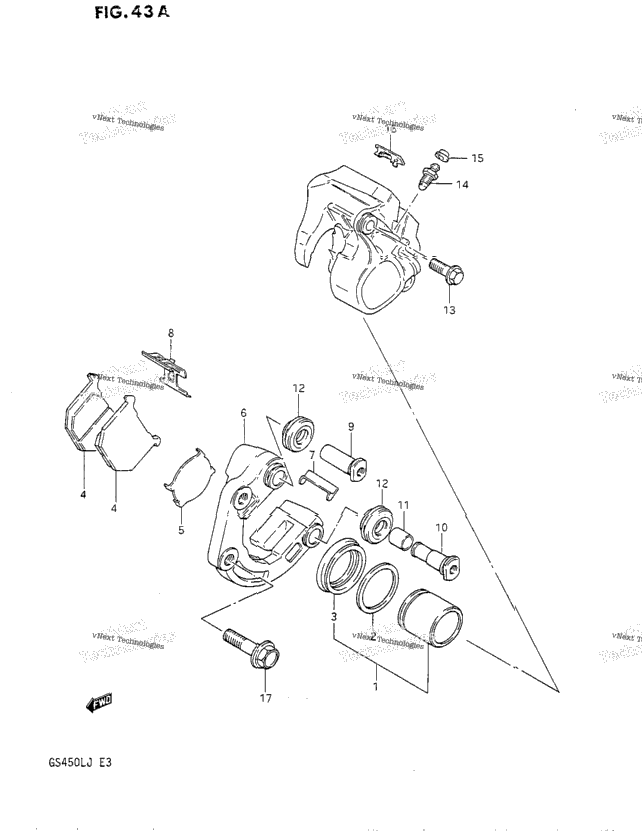 Front Calipers (Model J)