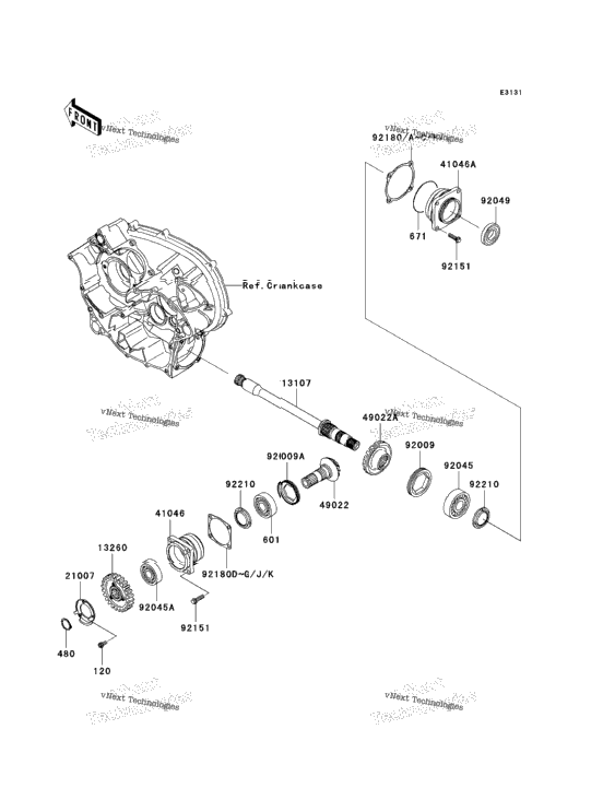Front Bevel Gear