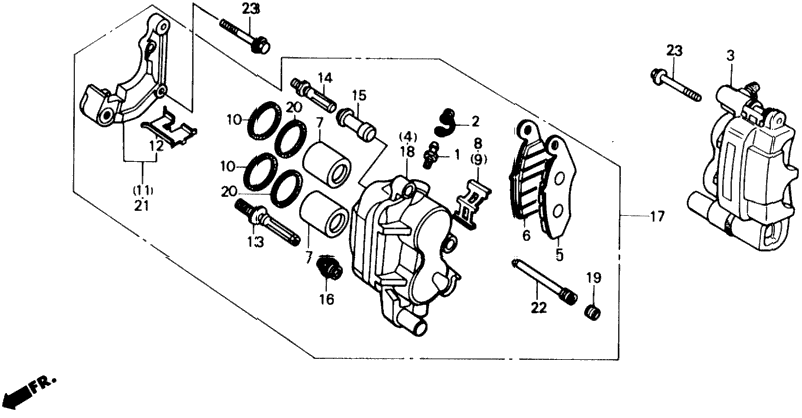FRONT BRAKE CALIPER