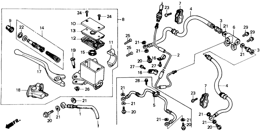 FRONT BRAKE MASTER CYLINDER