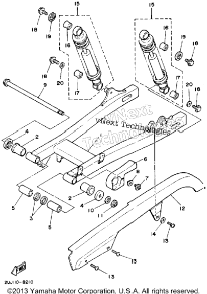 Swing Arm Rear Shocks