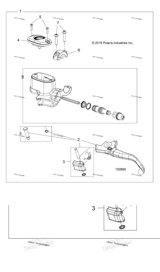 Brakes, Front Brake Lever & Master Cylinder