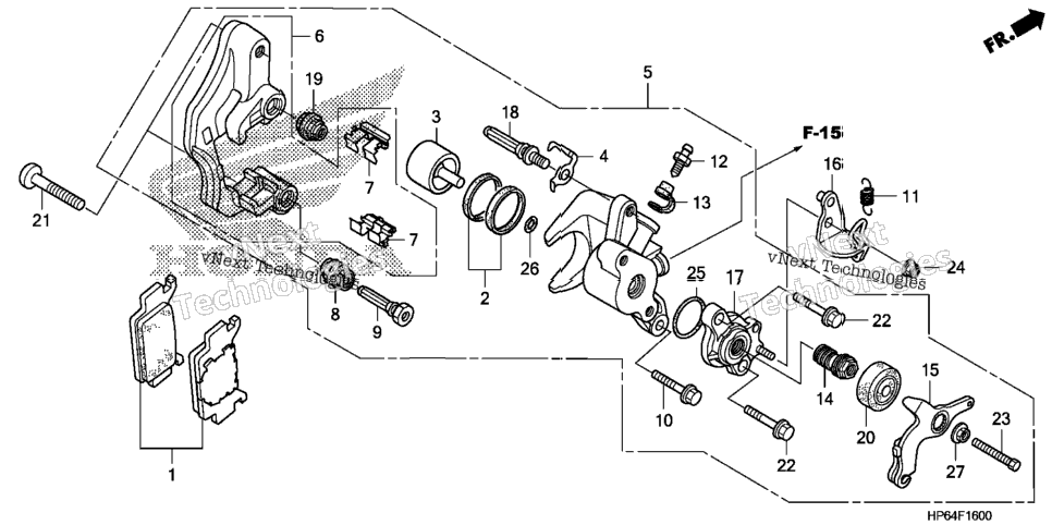 Rear Brake Caliper