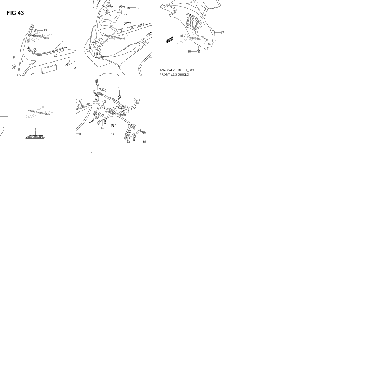 Front Leg Shield (An400za L2 E28)