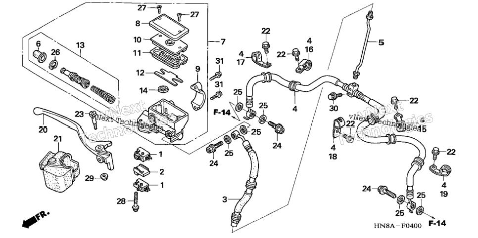 Front Brake Master Cylinder