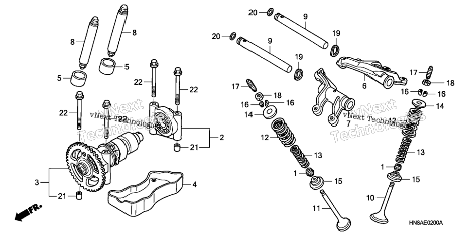 Camshaft + Valve