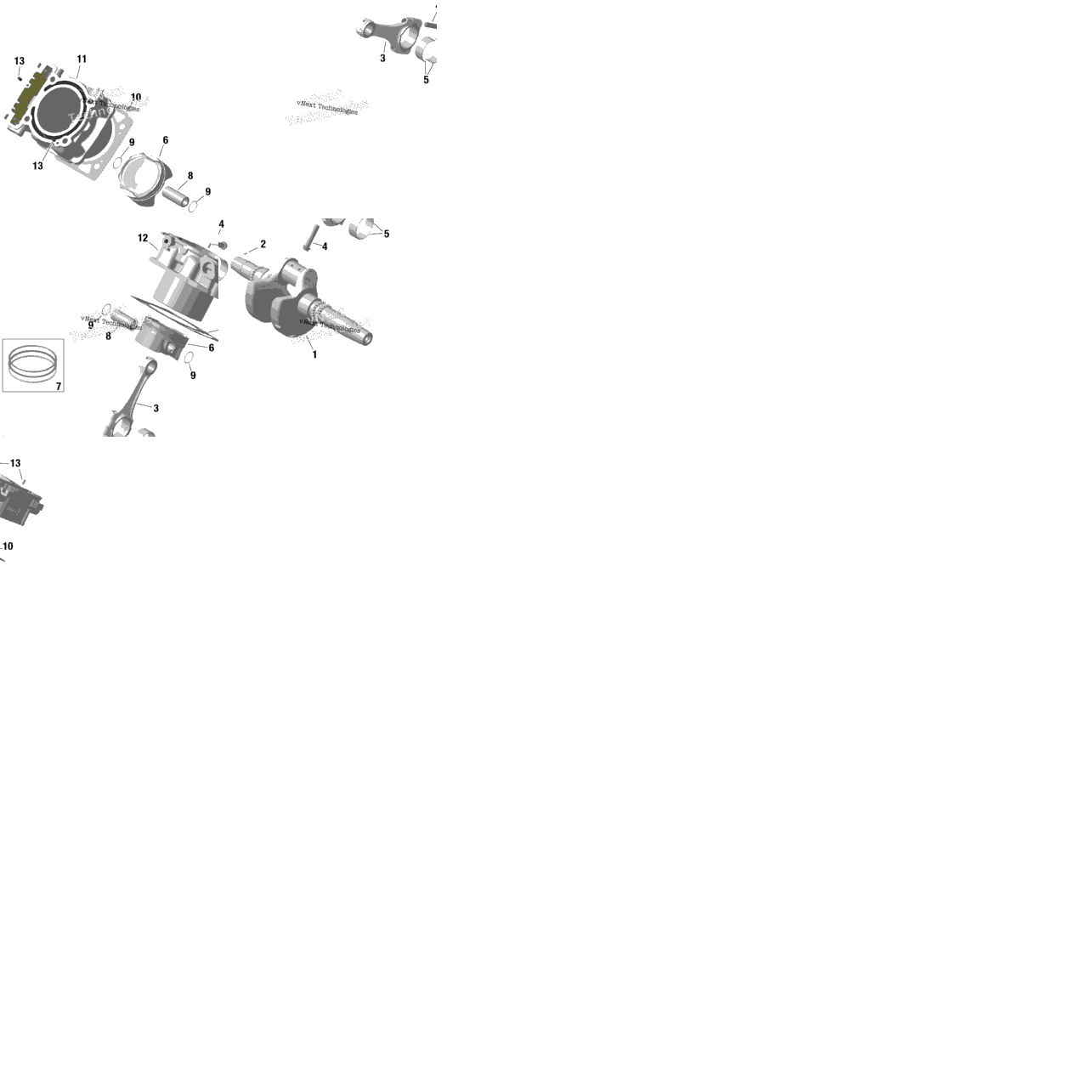 Rotax - Crankshaft And Pistons