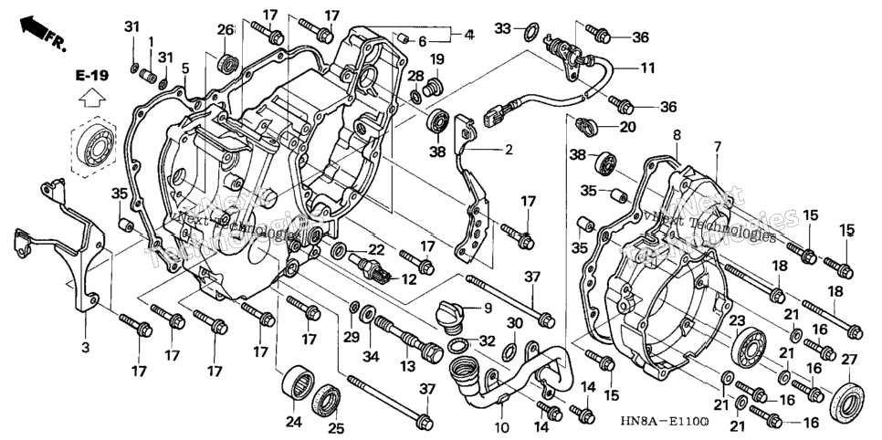 Rear Crankcase Cover