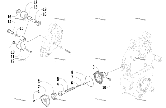 Dropcase Chain Tension Assembly