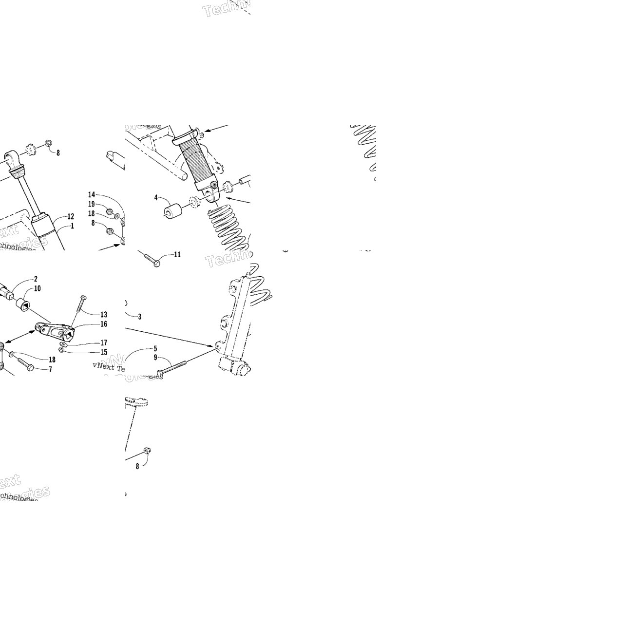 Shock Absorber And Sway Bar Assembly