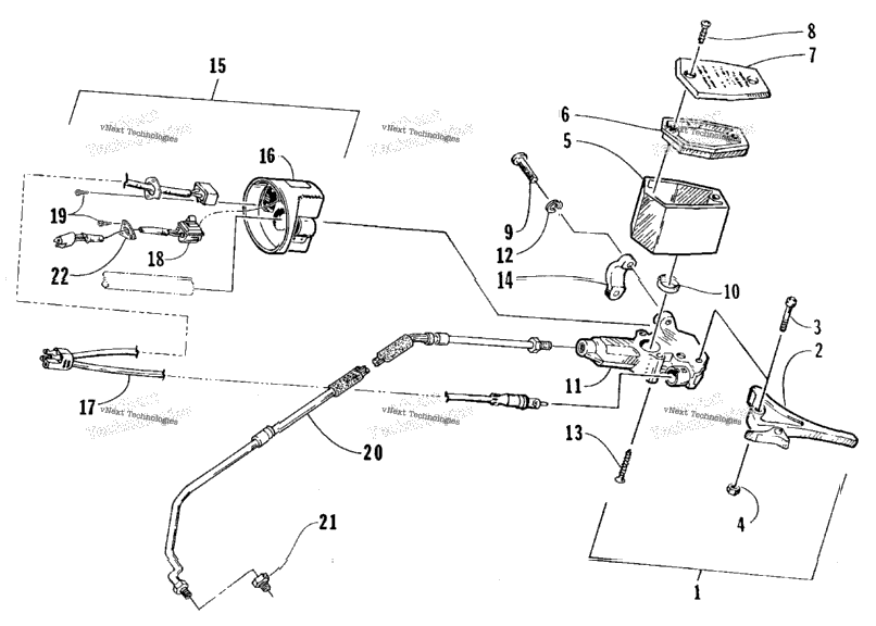 Hydraulic Brake Control Assembly